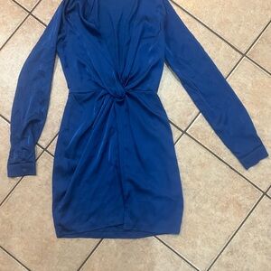 Fashion Nova Royal Blue Long Sleeve Dress